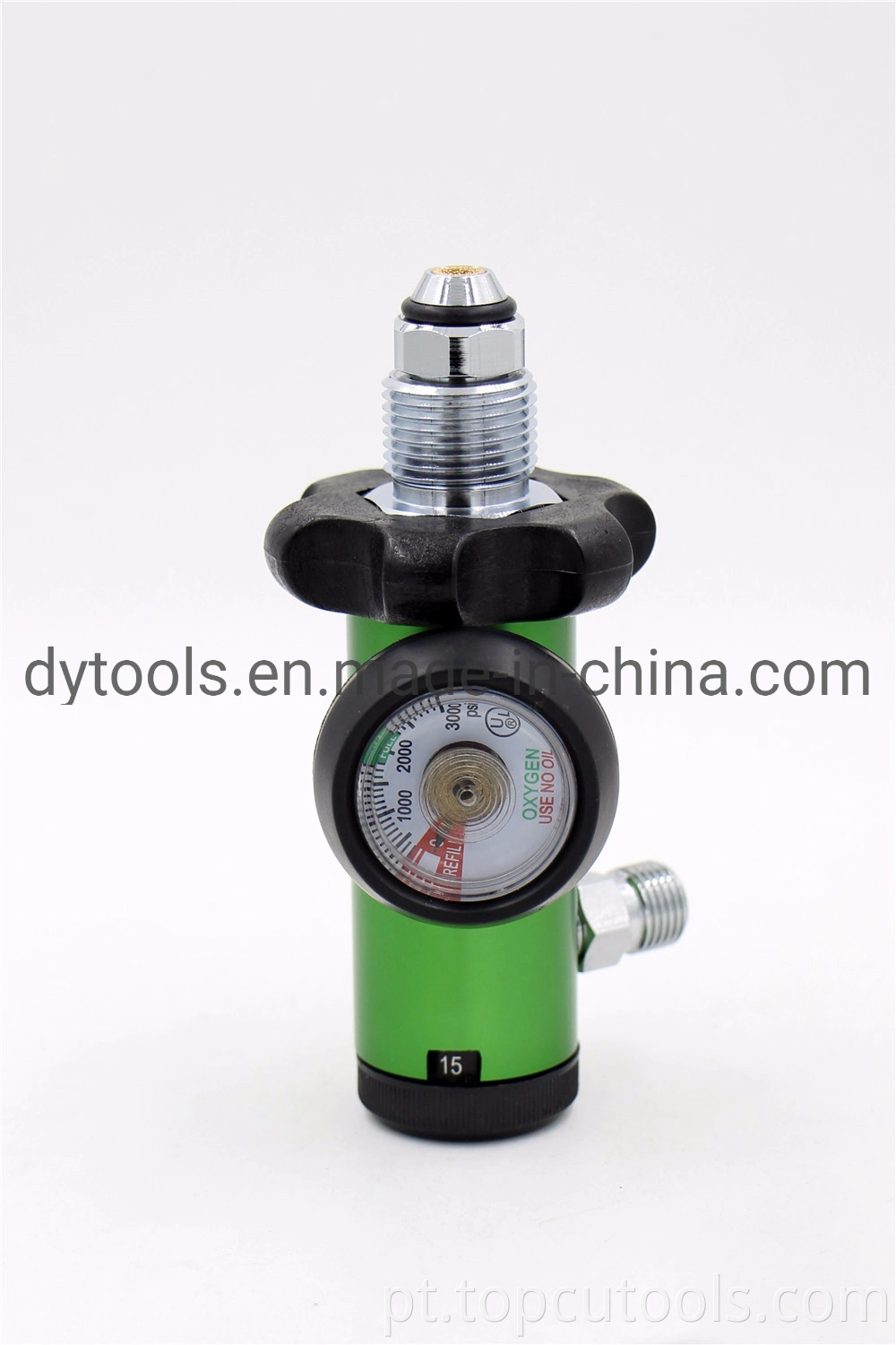 Satety Alta Pressão Regulador de Oxigénio com Fiowmeter para Oxygen cilindro de gás